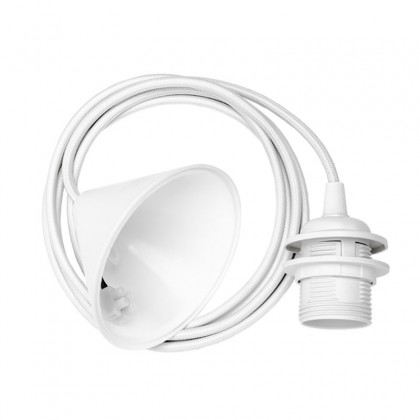 Cable lámpara techo Conic, blanco
