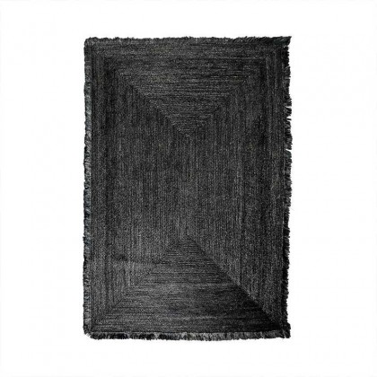 Alfombra rectangular negra 215cm x 315cm