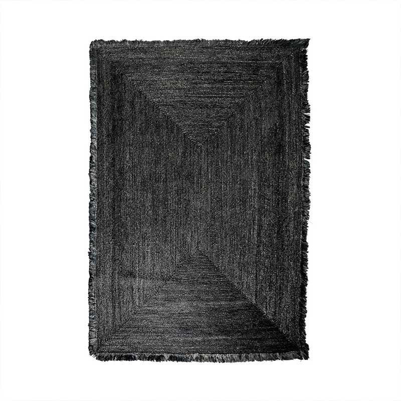 Alfombra rectangular negra 215cm x 315cm