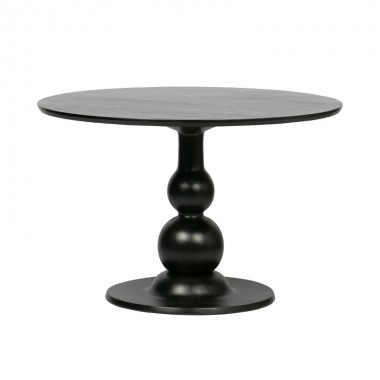Table à manger vierge Ø120cm, noir