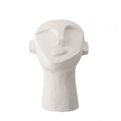 escultura cemento blanco decoración