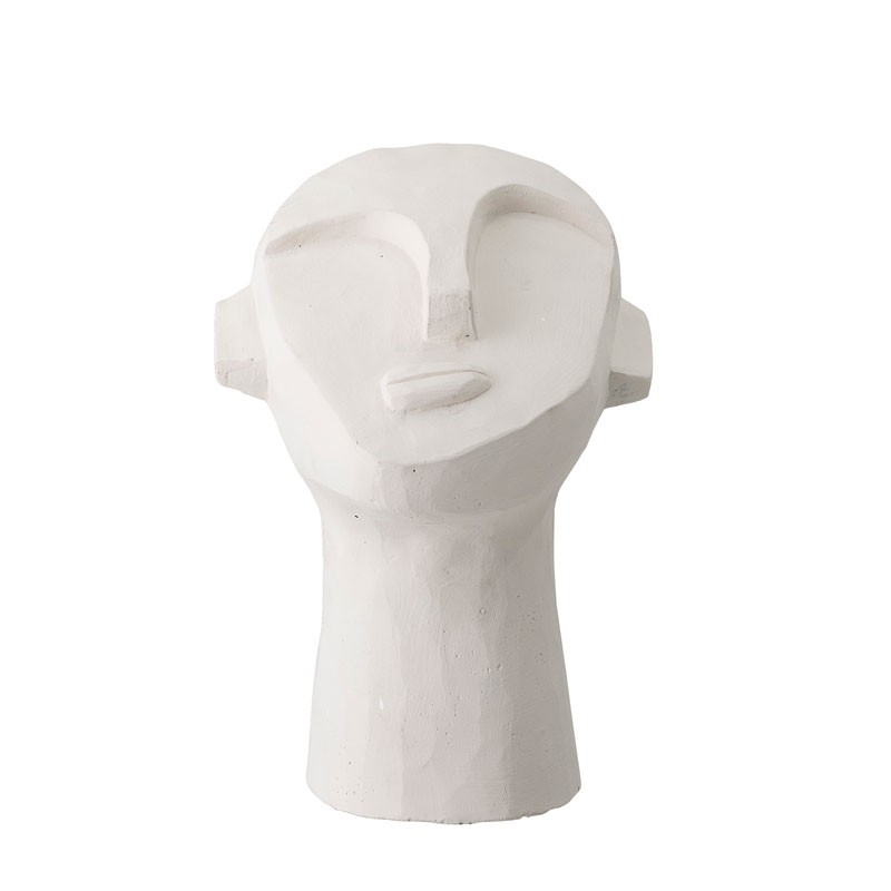 escultura cemento blanco decoración