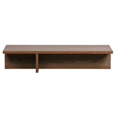Table basse d’angle, noyer