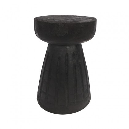 Taburete madera color negro