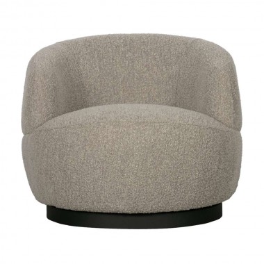 sillón tapizado gris