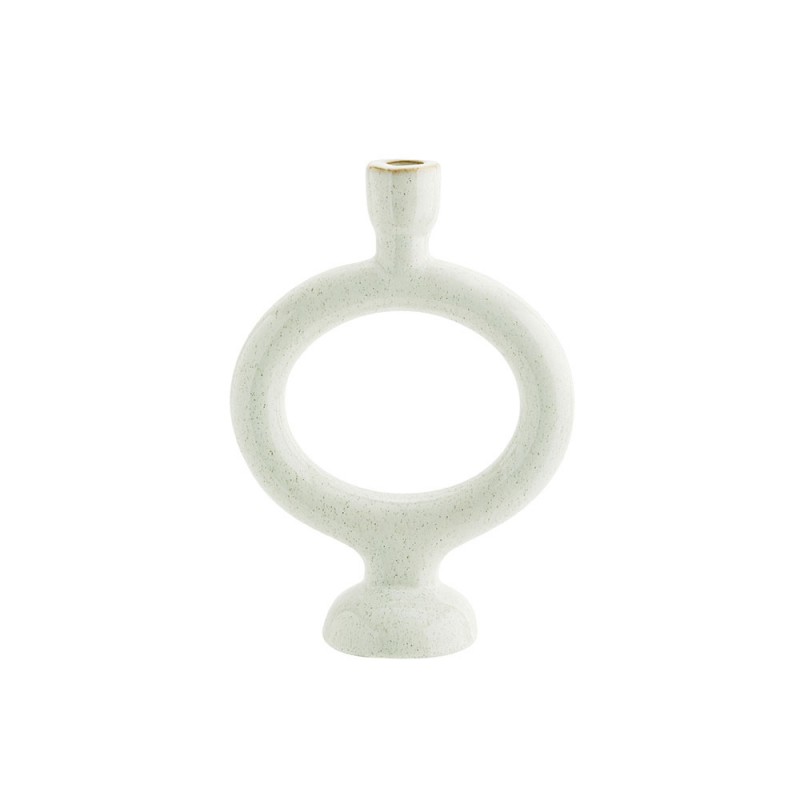 Candelabro redondo de cerámica