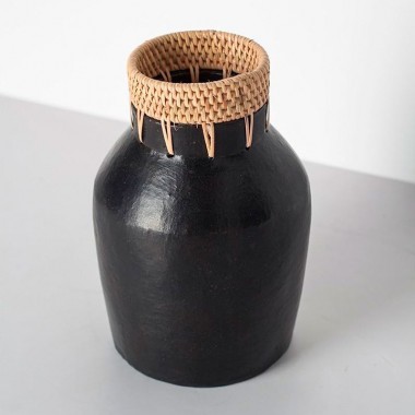 Petit vase Anayet, noir