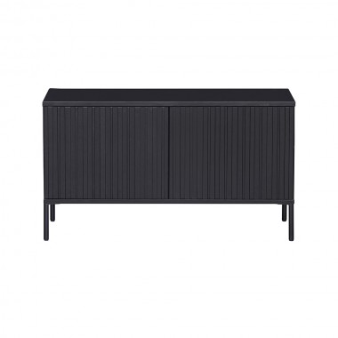 Nouveau meuble TV Gravure 100cm, pin noir