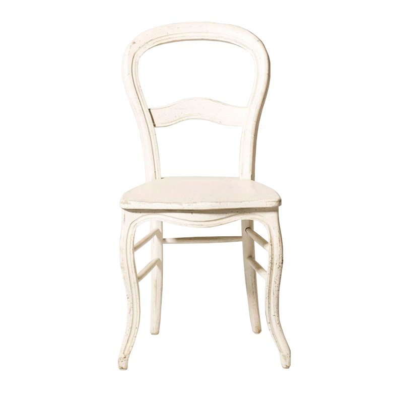 silla comedor shabby chic en color blanco