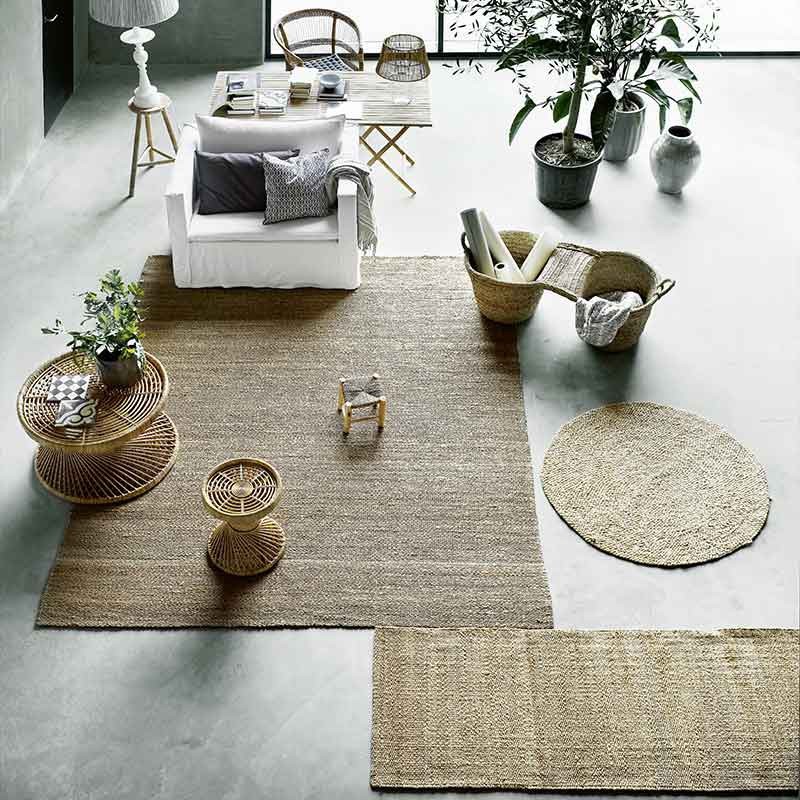 Alfombra Hemp yute, 60cm - 300cm