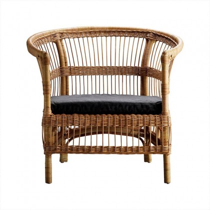 Sillón con cojín grafito Palm