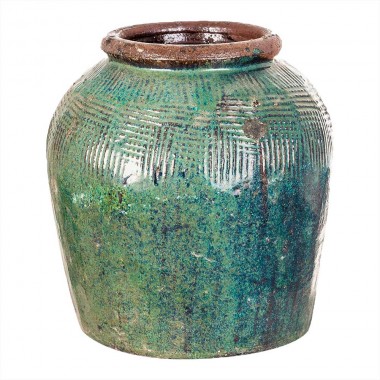 Pot en céramique Yuba, vert