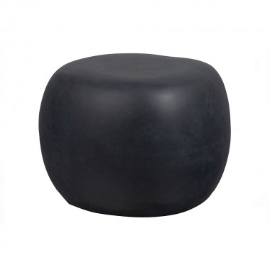 Table d’appoint en fibre d’argile Black Pebble