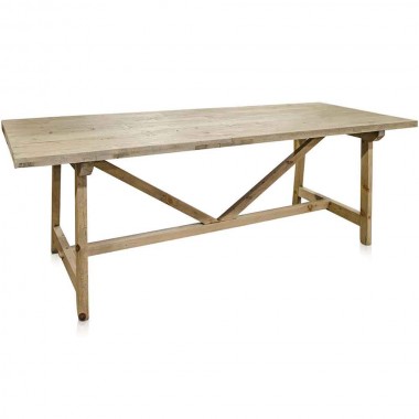 Table à manger en bois recyclé 220cm