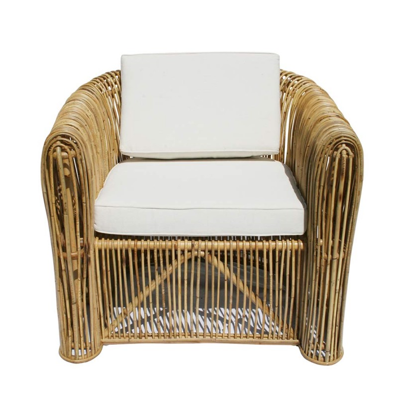 Sillón Dala Bambú y ratán, 85cm