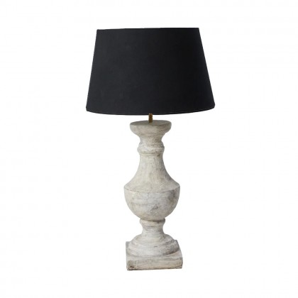 lampara de mesa elegante pantalla tercioleo negro