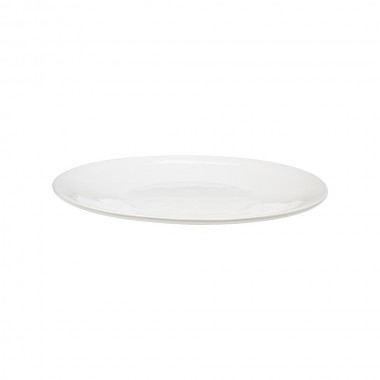 plato plano grande blanco cerámica
