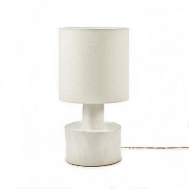 Lampe de table Catherine, blanc mat