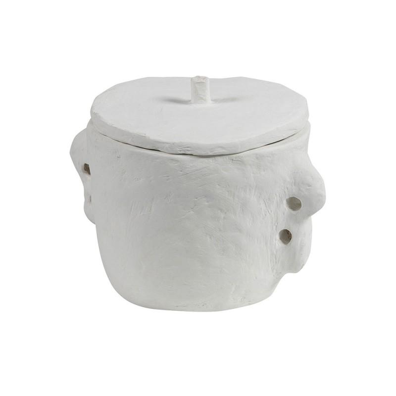 Tarro decorativo Bit, blanco