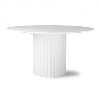 Mesa de comedor redonda blanco