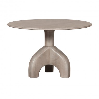 Table à manger ronde en bois lisse, Ø120cm naturel