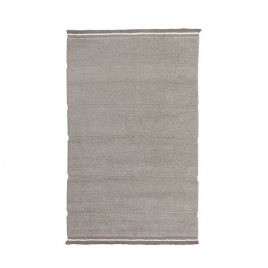 Alfombra rectangular lana Steppe, gris