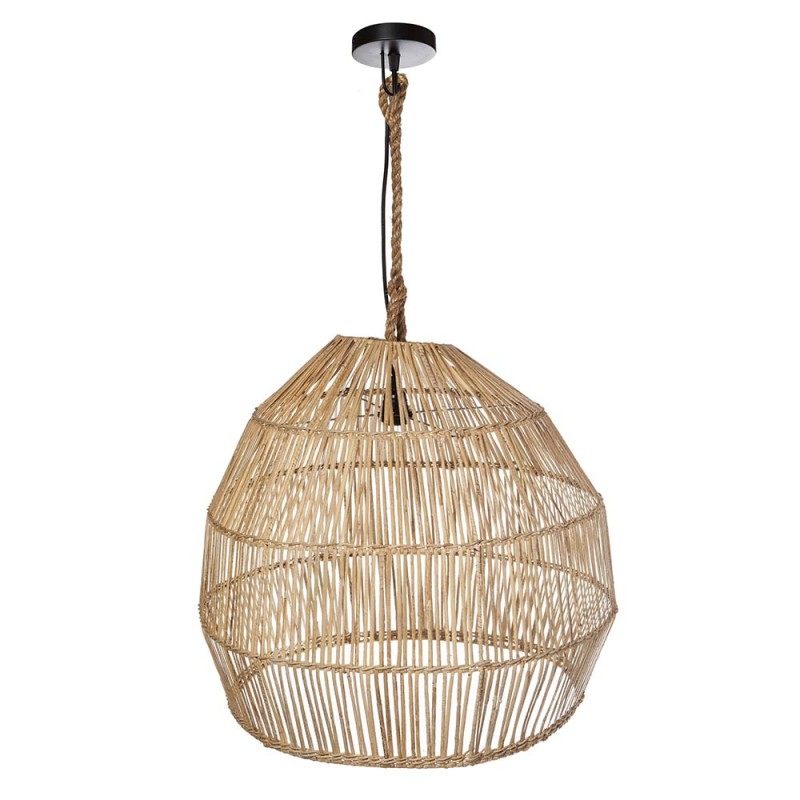 Lámpara de techo Tunis ratán natural Ø65cm