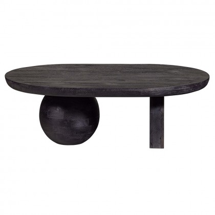 Mesa centro madera mango negro