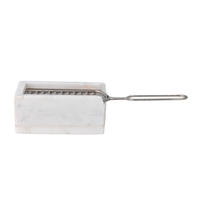 Rallador de queso de mármol blanco