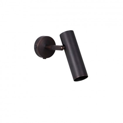 Aplique minimalista pared hierro Norm negro