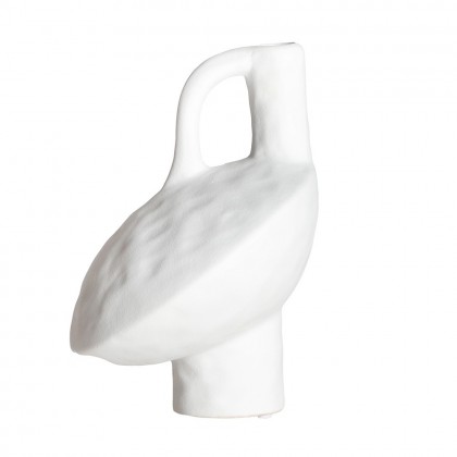 Jarrón cerámica Bleck blanco 24cm