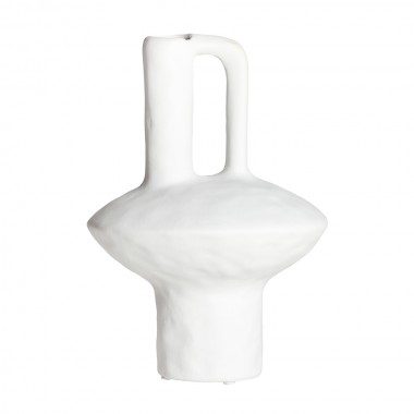 Vase en céramique Bleck blanc 27cm