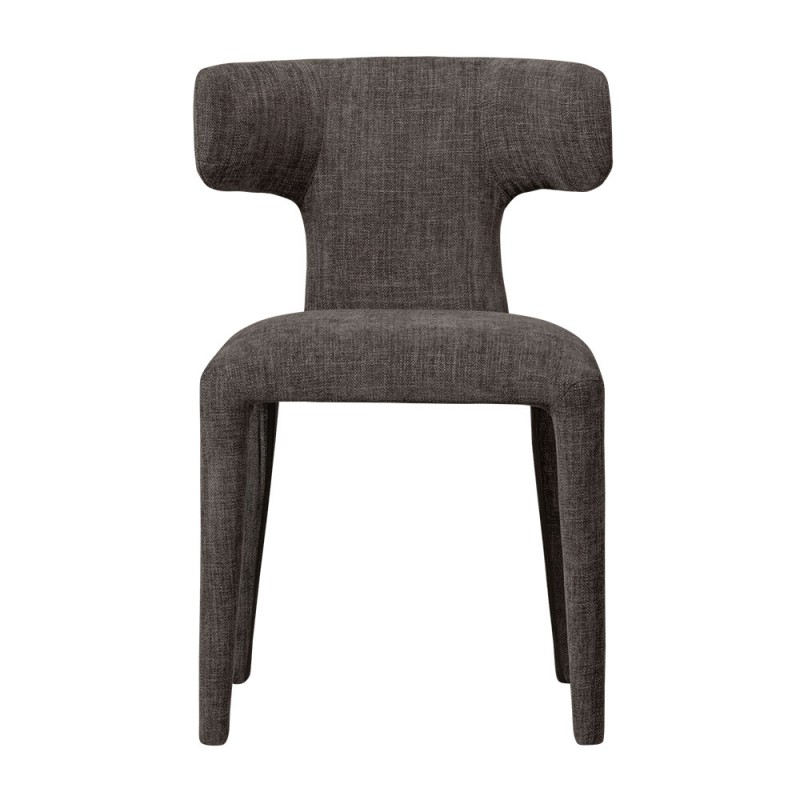 silla de comedor diseño tapizada gris