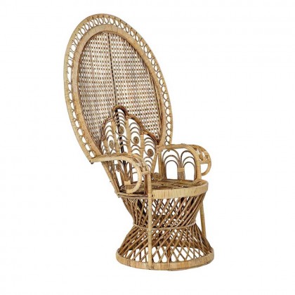 Sillón Emmanuele ratán y poliéster