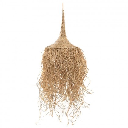 Pantalla para lámpara de techo de ratán estilo boho
