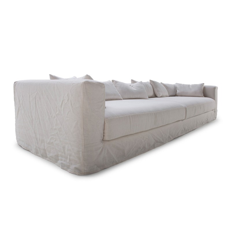 sofa lino a medida