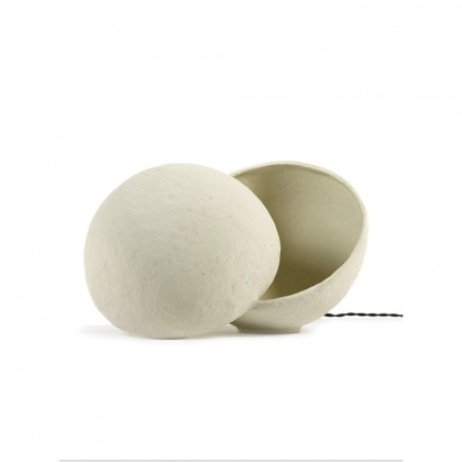 lámpara mesa earth de serax en papel mache