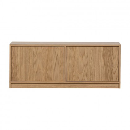 mueble modular madera roble estilo contemporáneo.