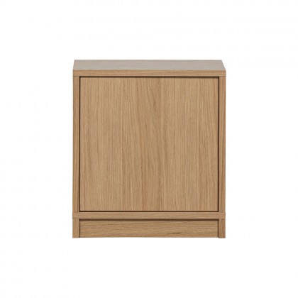 mueble bajo modular de roble estilo contemporáneo.