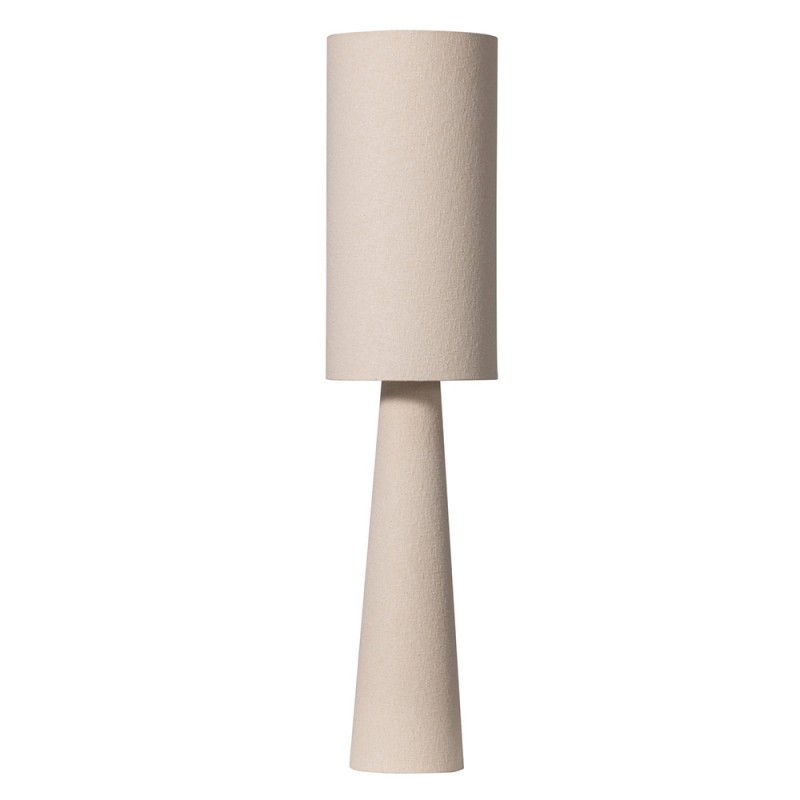 Lámpara de pie tejido bouclé 130cm, natural