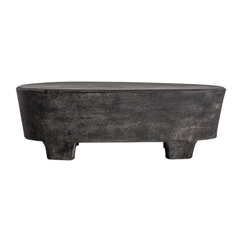 Mesa de centro madera Olsberg, negro