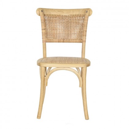 Silla comedor olmo y ratán