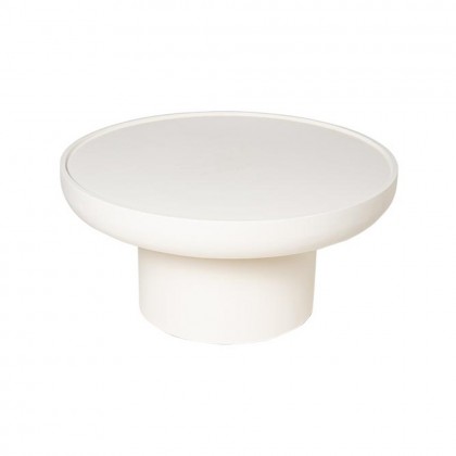Mesa de centro redonda  minimalista 80 cm color blanco