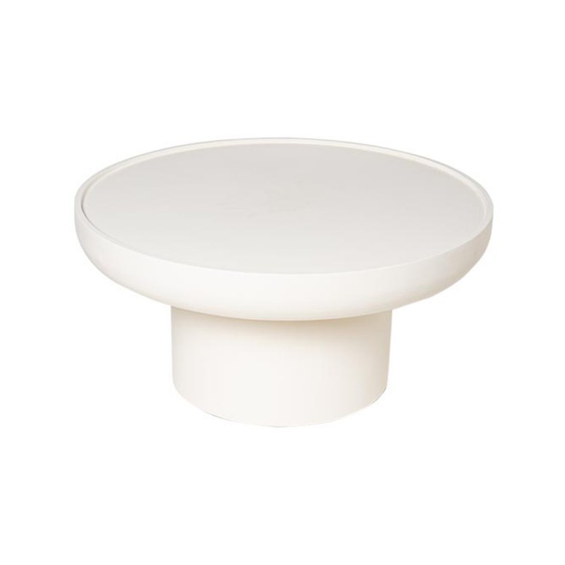 Mesa de centro redonda  minimalista 80 cm color blanco