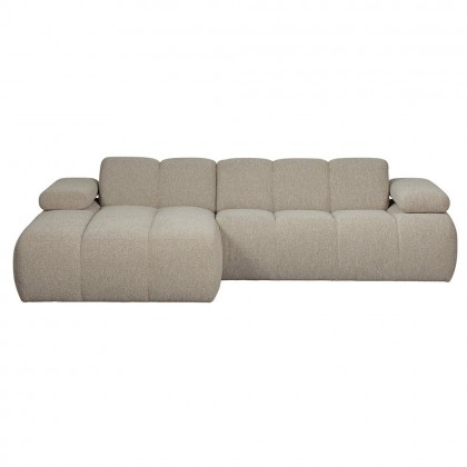 Sofá chaise longue izquierda tejido bouclé