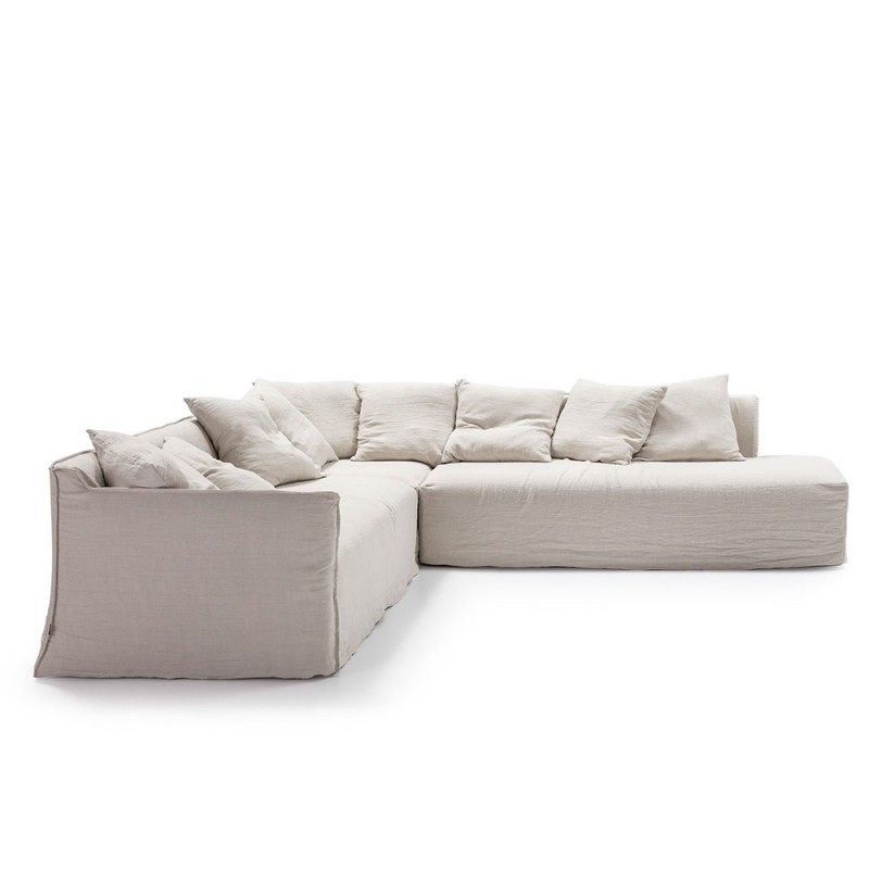 Sofá lino desenfundable a medida; sofa, modular, esquinero