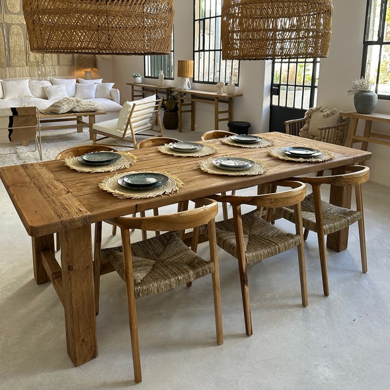 mesa comedor pino recuperado antiguo