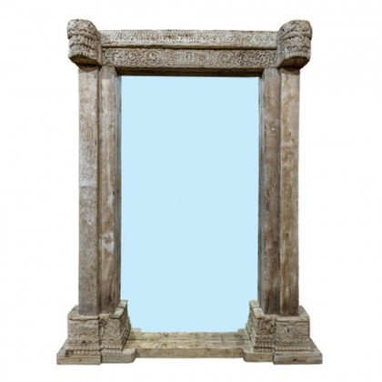 Espejo madera tallada teca, 150x210cm