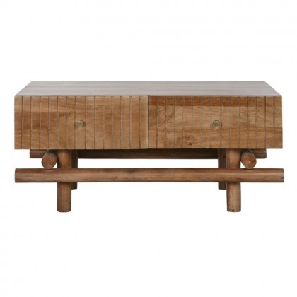 Mesa centro madera mango natural 100cm
