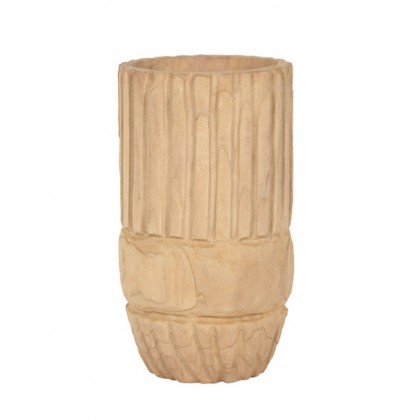 Jarrón madera Paulownia, natural Ø28cm x 50cm